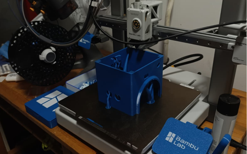 Robot assembly in progress